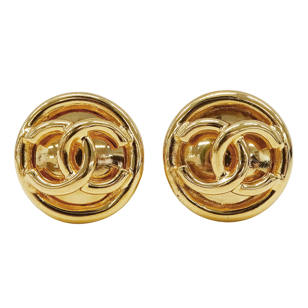 【全品9%OFF!25日14時~23時59分】シャネル CHANEL イヤリング レディース ブランド ゴールド アクセサリー おしゃれ 両耳用 大ぶり ココマーク 存在感 93P刻印 【中古】|ブランドベイ