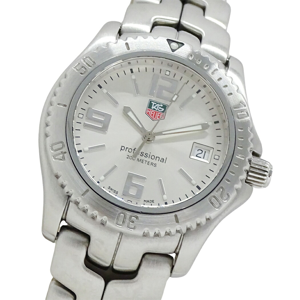 タグホイヤー TAG Heuer リンク WT1212 時計 メンズ ブランド デイト クオーツ QZ ステンレス SS シルバー 磨き済み 【中古】｜ブランドベイ