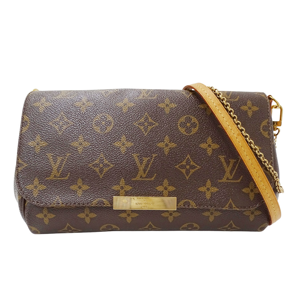 【全品９％OFF！25日14時～23時59分】ルイ・ヴィトン LOUIS VUITTON バッグ レディース ブランド ハンドバッグ ショルダーバッグ 2way モノグラムキャンバス フェイボリットMM ブラウン M40718 手持ち 肩掛け おしゃれ 上品 大人 エレガント 【中古】｜ブランドベイ