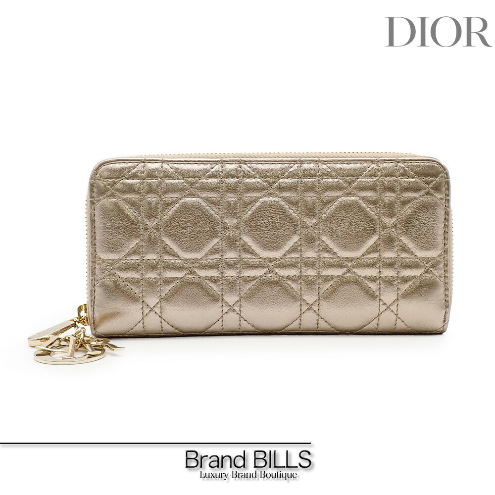 クリスチャンディオール　長財布　レディディオール　カナージュ ロゴチャーム Christian Dior ディオール 長財布 My S6029ONMJ レディース