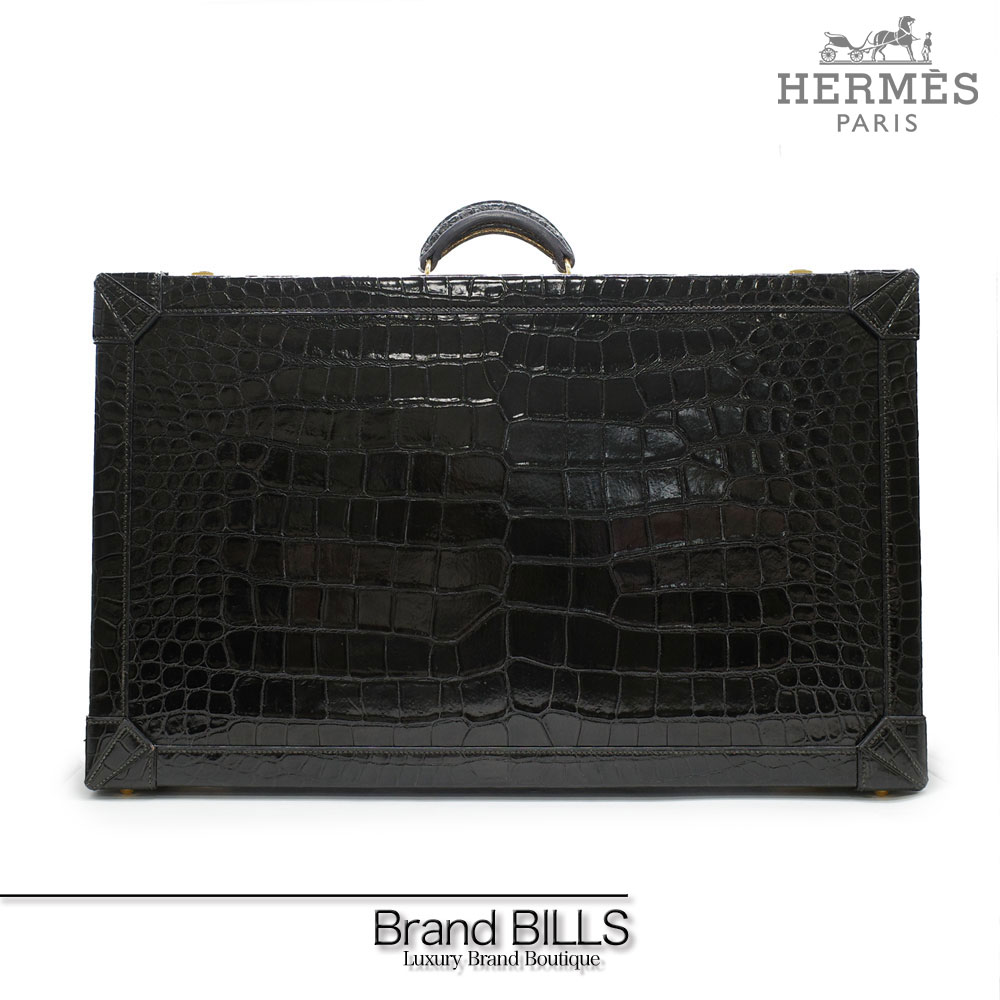 【新品同様】HERMES サックアデペッシュ 38 トゴ レザー ビジネスバッグ 中古] エルメス サックアデペッシュ 38 トゴ ブラック シルバー