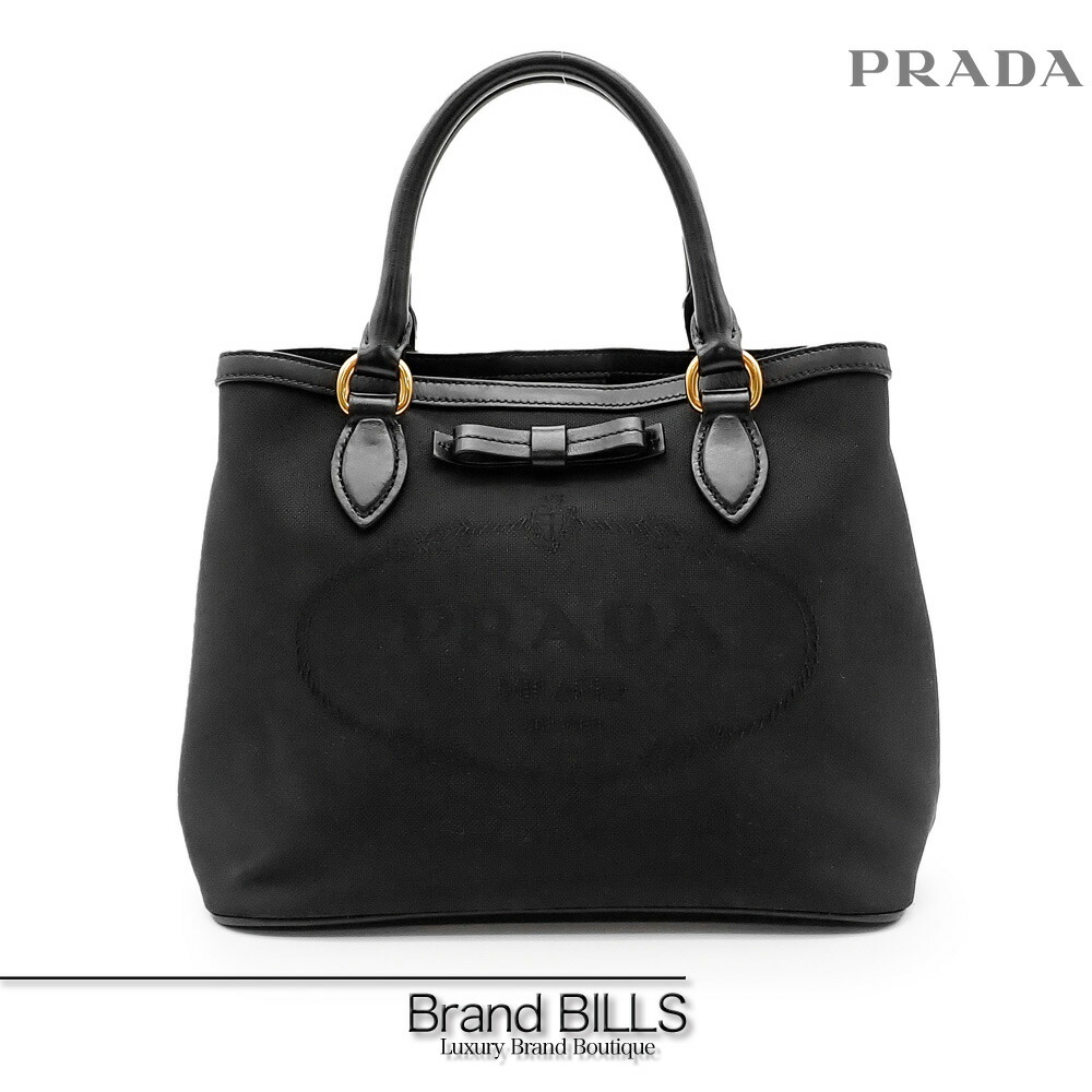 美品PRADAヴィンテージハンドバッグ 美品 プラダ ハンドバッグ レザー ヴィンテージ PRADA ブラック