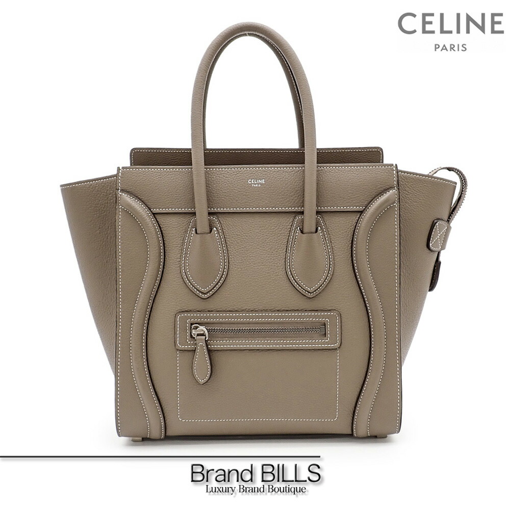 楽天市場】【中古】CELINE ラゲージ ミニ ショッパー ドラムド