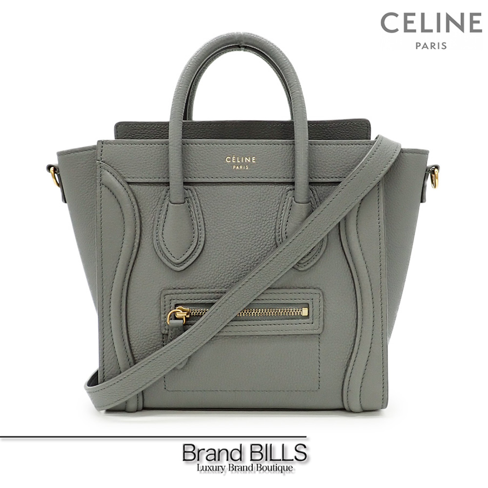 高級＊セリーヌ CELINE ラゲージ スリ ナノショッパー ナノ ハンドバッグ セリーヌラゲージ ナノショッパー 2WAYバッグ コール