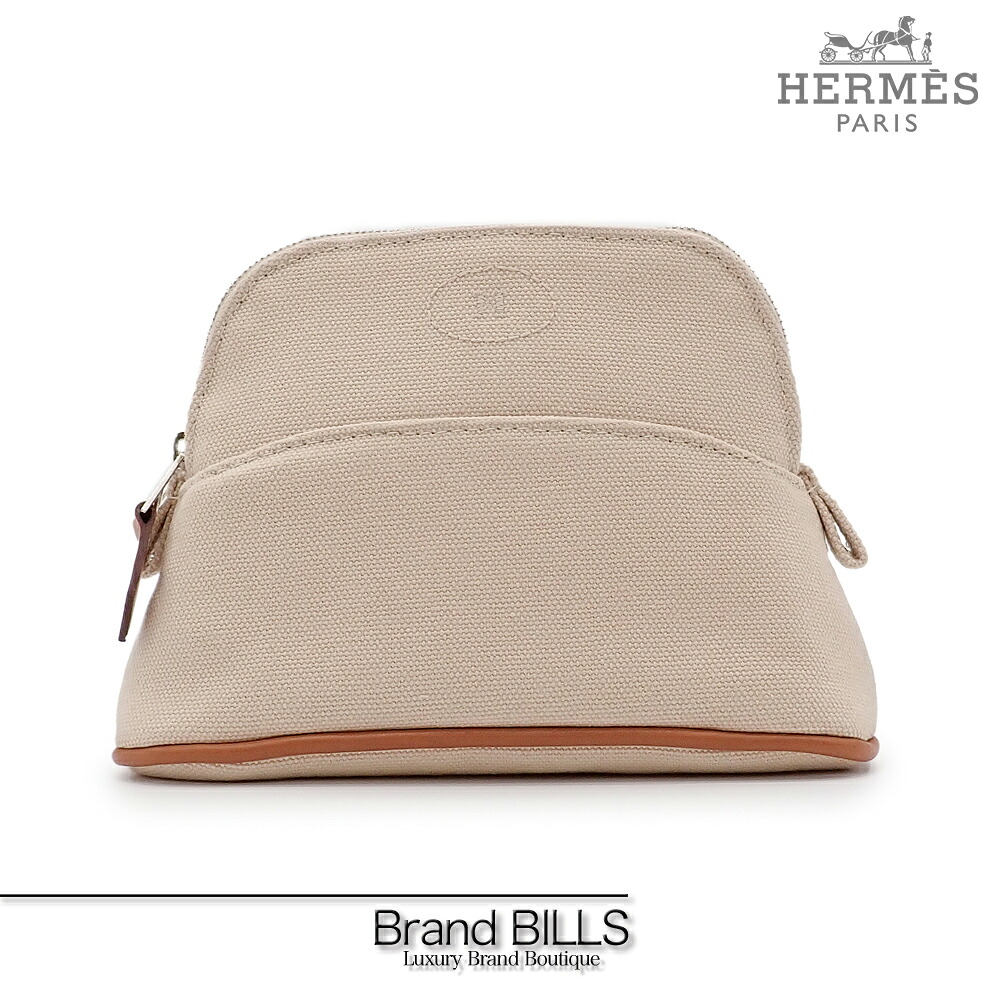 新品未使用　エルメス　ボリードポーチ　ミニミニ　ナチュラル 楽天市場】エルメス ポーチ ボリード ミニ コスメポーチ コットン