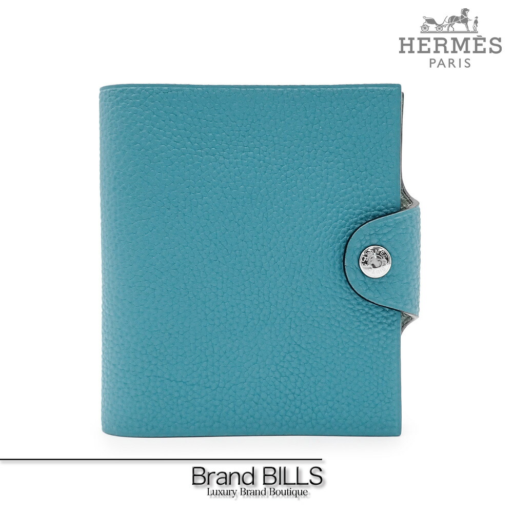 未使用品 HERMES エルメス ノートカバー ユリス ミニ リフィル付き 手帳 ノート トゴ ブルージーン H046000CK37 送料無料 【中古】