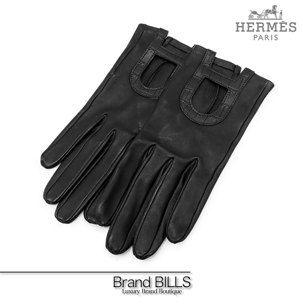 楽天市場】HERMES エルメス 手袋 グローブ サイズ9 アリゲーター