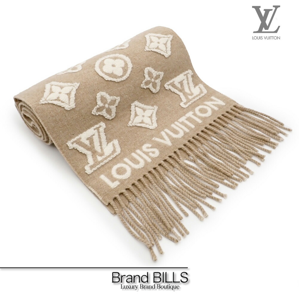 美品☆ルイ・ヴィトン☆マフラーLV3D M94851 楽天市場】【M94851】ルイヴィトン マフラーLV3D ブランクベージュ