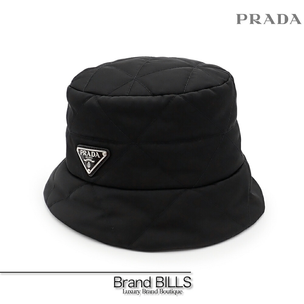 楽天市場】PRADA プラダ バケットハット 帽子 NFCタグ 三角ロゴ