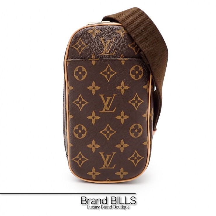 未当て嵌める品 LOUIS VUITTON ルイ・ヴィトン ポシェット ガンジュ クロスボディバッグ M51870 モノグラム帆布 赤銅色 メンズ 【中古】