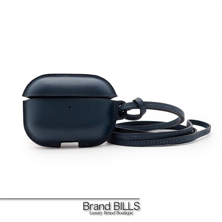新品 HERMES エルメス AirPods Pro２ ケース エアポッズケース イヤホンケース 0009441 U（2022年製造） ブルーニュイ ユニセックス 【中古】