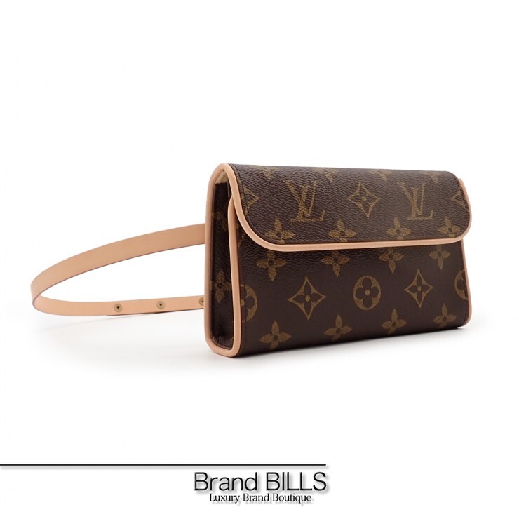 未使用品 LOUIS VUITTON ルイ ヴィトン ポシェット・フロランティーヌ ウエストポーチ バック M51855 Sサイズ モノグラム ブラウン ゴールド金具 ユニセックス 【中古】