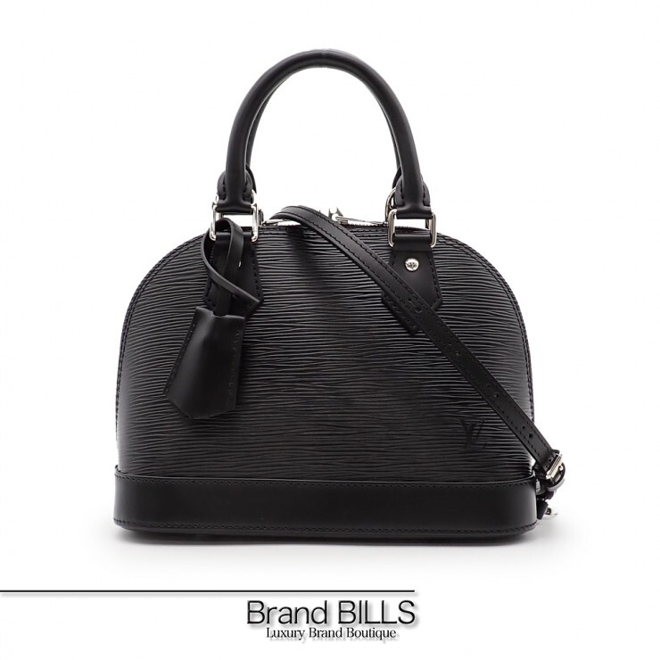 未当て嵌める品 LOUIS VUITTON ルイ ヴィトン アルマBB ハンドバック ショルダーバッグ 2way M24645 エピ ノワール 黒いこと しろがね色金具 レディース 【中古】