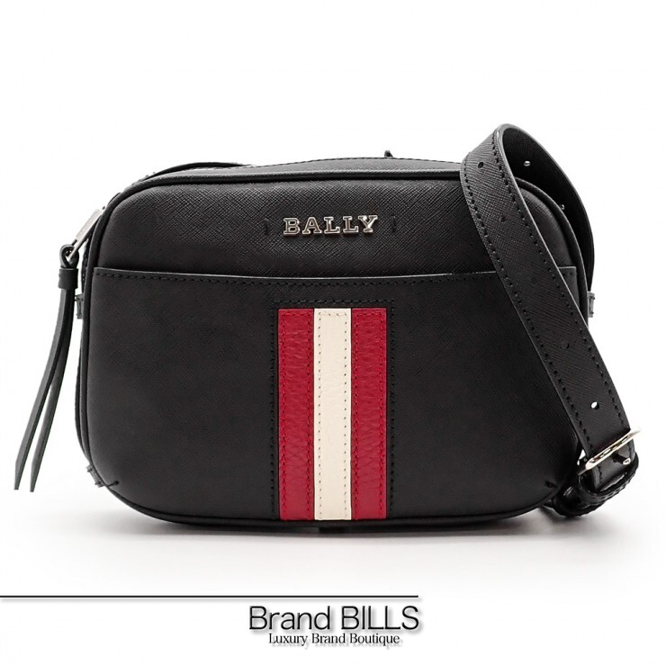 未当て嵌める品 BALLY バリー SYMOショルダーバッグ 酉の方角御徒面子 2way御徒面子 6232545 なめし革 黒いこと ユニ一発やる 【中古】