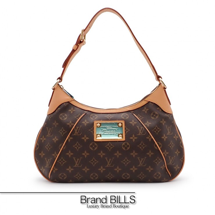 未当てはめる品 LOUIS VUITTON ルイ ヴィトン テムズGM ショルダーバッグ 一肩先 M56383 モノグラム 赤銅色 ゴールド金具 レディース 【中古】