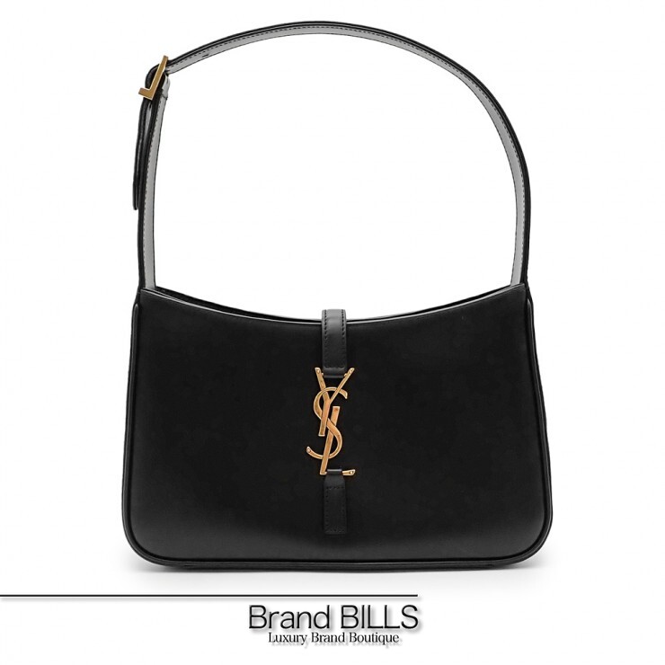 未当て嵌める品 SAINT LAURENT サンローラン ル・サンカセット ショルダーバッグ 657228 カーフスキンレザー 黒いこと レディース 【中古】
