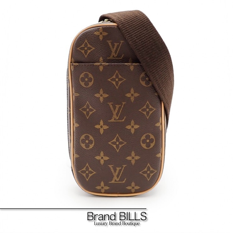 未当て嵌める品 LOUIS VUITTON ルイ・ヴィトン ポシェット ガンジュ はりつけ台上半身  M51870 モノグラム帆布 赤銅色 レディース 【中古】