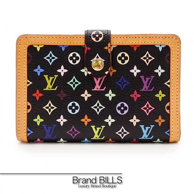 美品 LOUIS VUITTON ルイ・ヴィトン ポルトフォイユ ヴィエノワ 折り札入れ 銭入れ M92988 PVC ヌメ革 マルチハラ― レディース 【中古】