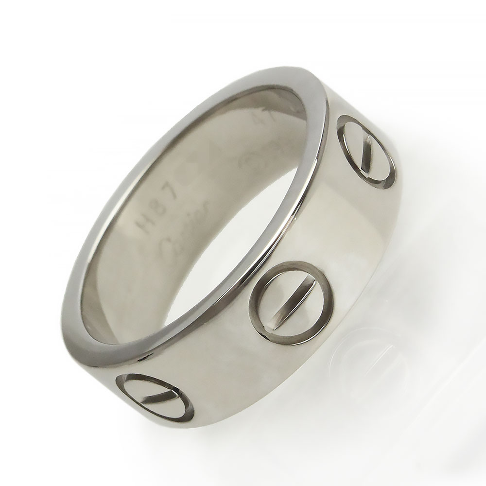 ビューティー自尊心 カルティエ 優しいこと環状 指輪 750 K18wg 白いことゴールド 47 7号 B Expomujerescolombia Com Co