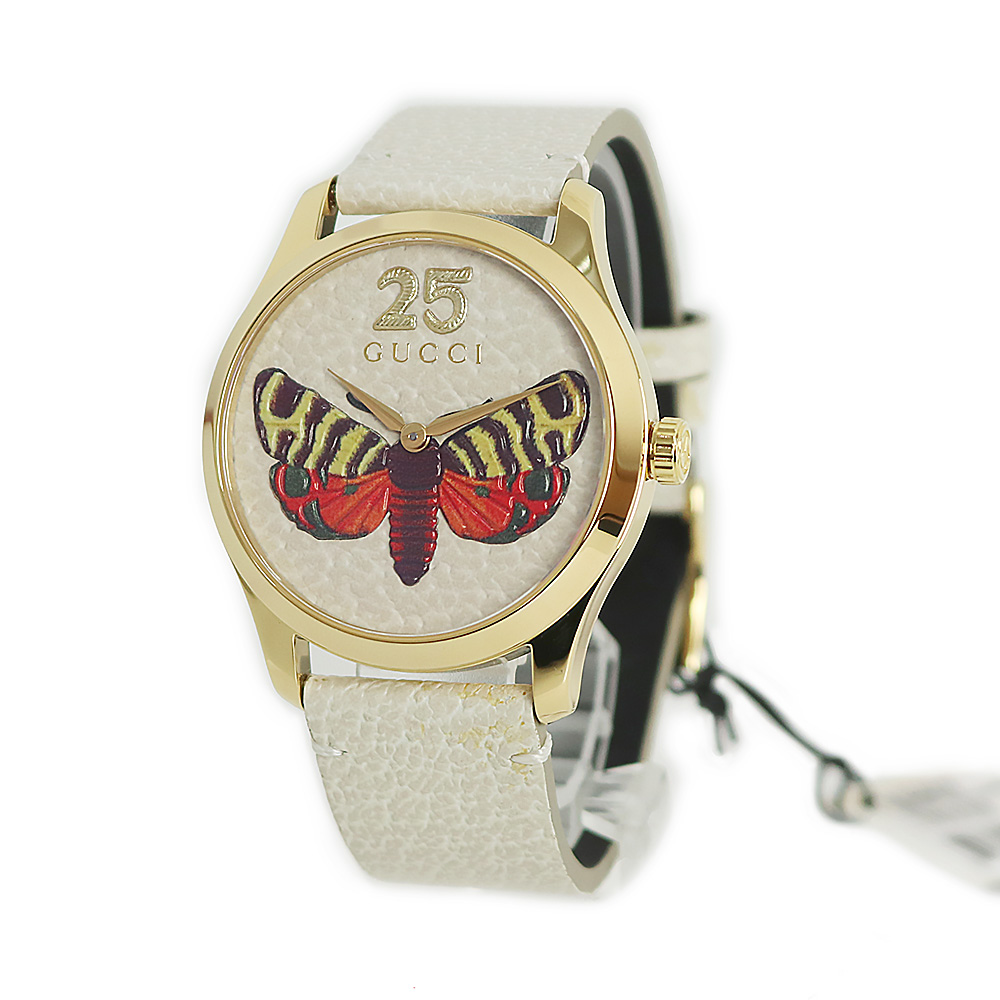 うこのモデ Gucci - グッチ Gタイムレス バタフライ クオーツ 腕時計