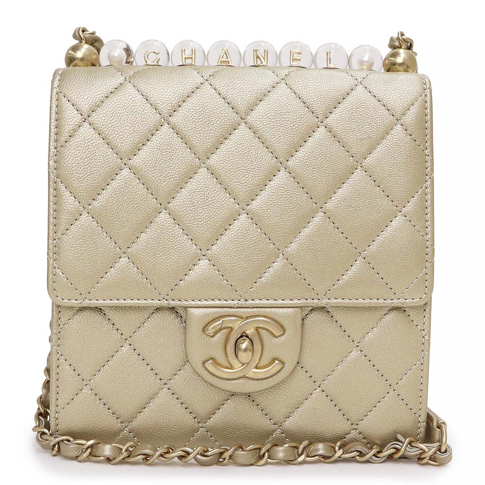 楽天市場】【未使用保管品】シャネル CHANEL イヴニング バッグ パール