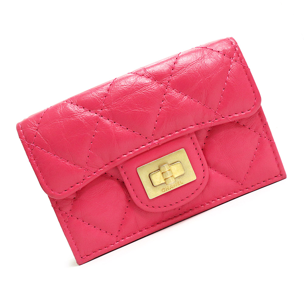 CHANEL ラムスキン マトラッセ ミニウォレット 三つ折り 財布 CHANEL シャネル マトラッセ ラムスキン 3つ折り財布 ミニ財布