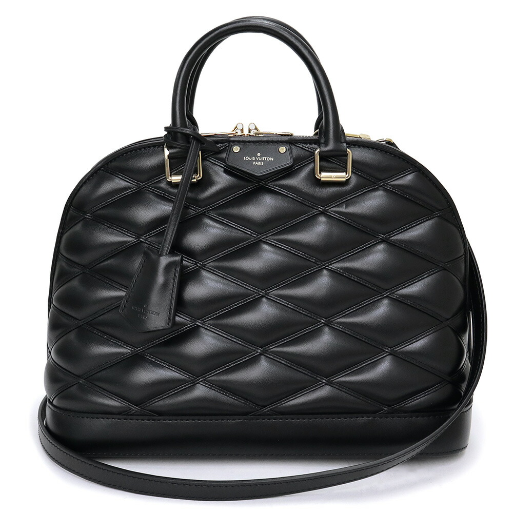 【未使用　展示品】ルイ ヴィトン LOUIS VUITTON アルマ PM マルタージュ 2way ショルダー ハンドバッグ 斜め掛け ラムスキン レザー ブラック 黒 ゴールド金具 M23688