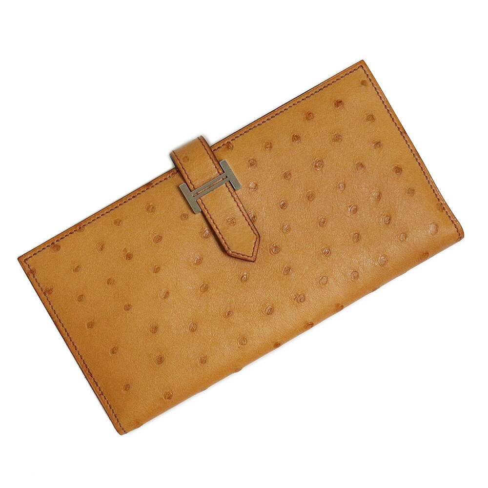 美品 HERMES エルメス ベアン スフレ 二つ折り 長財布 ▢N刻印 HERMES （未使用 展示品）エルメス ベアン スフレ 二つ折り長