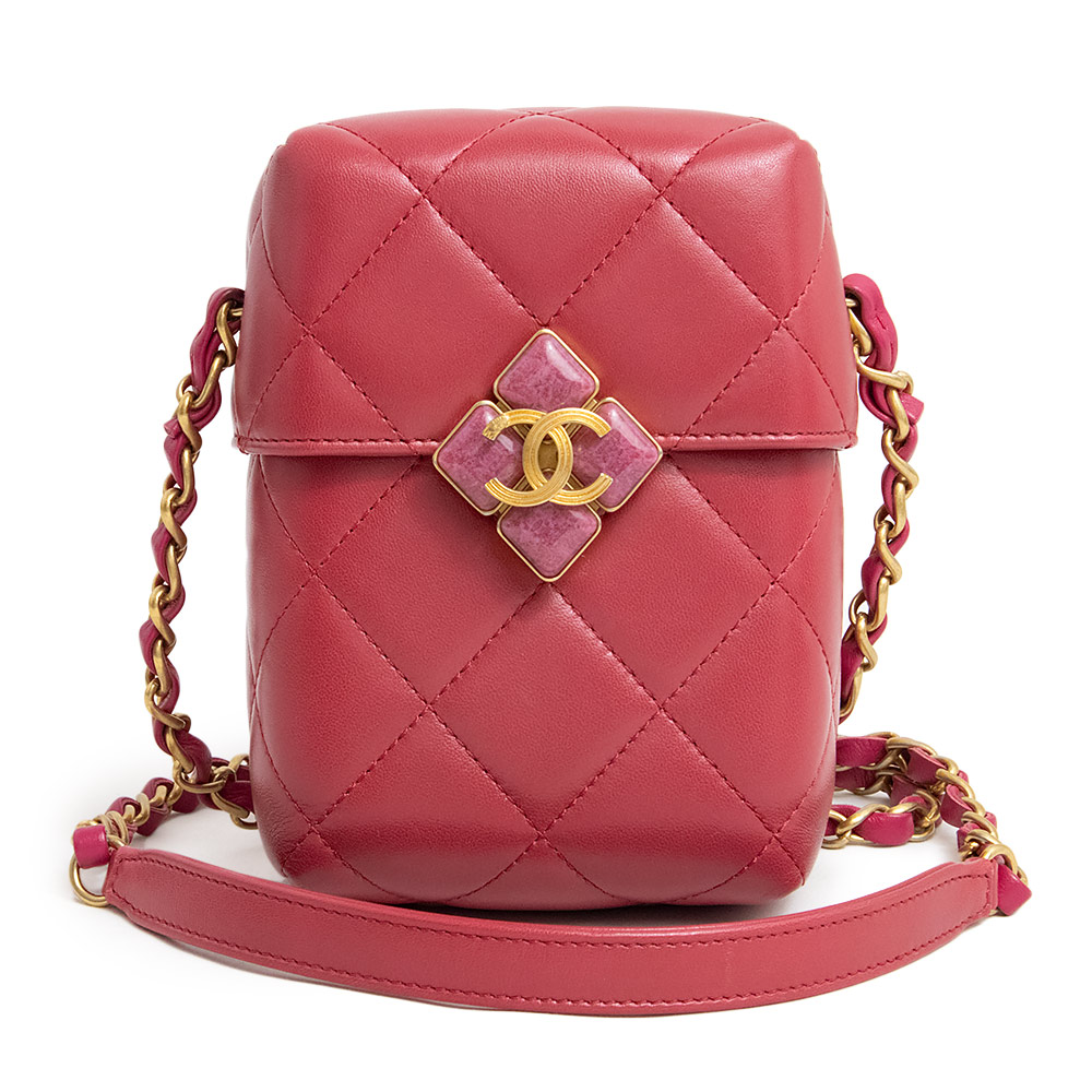 【未当て嵌める 見せびらかす品】シャネル CHANEL マトラッセ ココマーク ボックス席 チェーン店 ショルダーバッグ 曲がった掛け 子ヒツジひと肌 なめし革 サクラ色 アンティークゴールド金具 AS2635 レディースバッグ-ショルダーバッグ・メッセンジャーバッグ