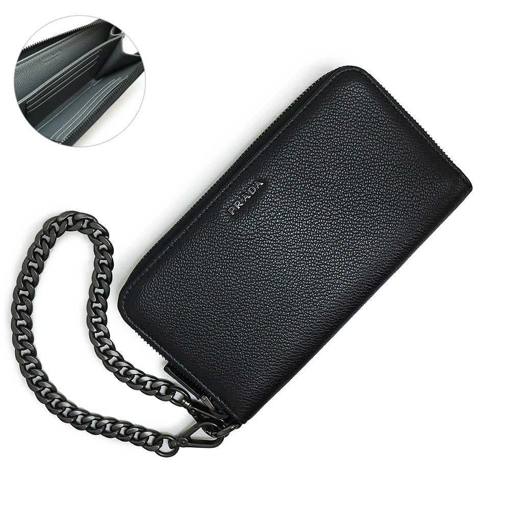楽天市場】【新品未使用品】【財布】PRADA プラダ 2つ折り長財布