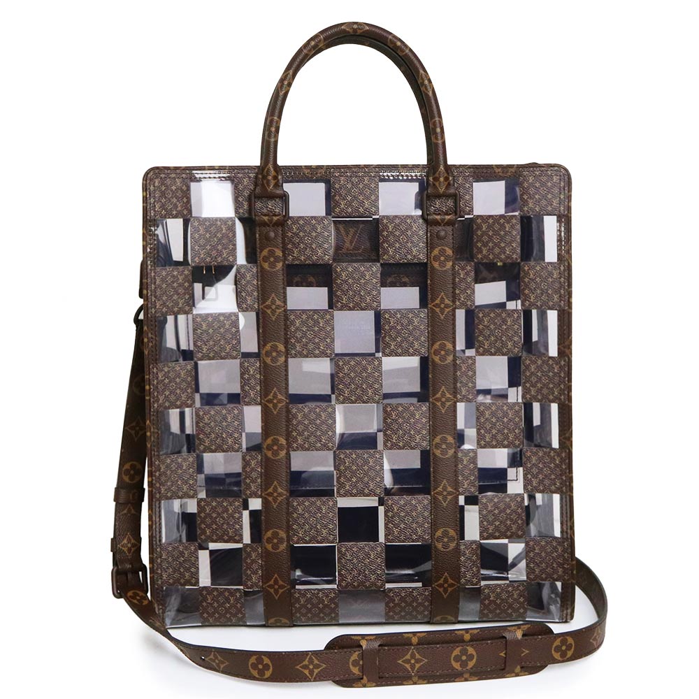 【新品・未使用品】ルイ ヴィトン LOUIS VUITTON サックプラ モノグラムチェス 2way ショルダー ハンドバッグ モノグラム PVC ブラウン 茶 マットブラウン金具 M20866