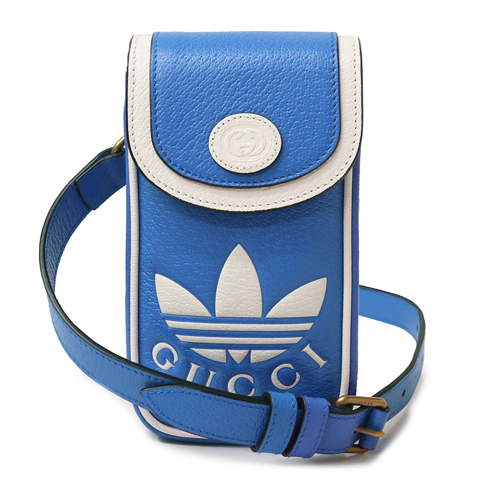 【新品未使用】adidas GUCCI トレフォイル ピンバッジ コラボ 限定 グッチ ベルトバッグ/バムバッグ/ウエストバッグ バッグ メンズ
