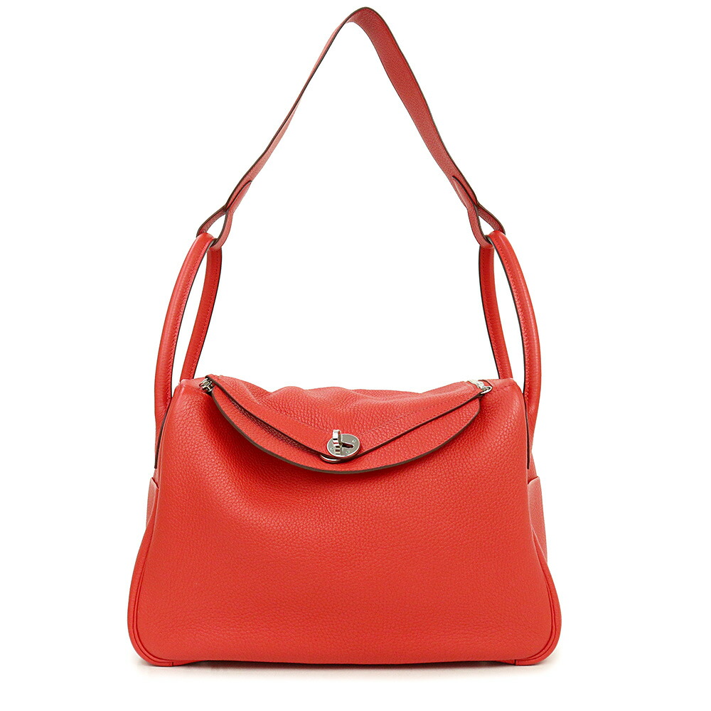 【未使用保管品】エルメス HERMES リンディ 34 2WAY ショルダー ハンドバッグ トリヨンクレマンス レザー Rouge tomato ルージュトマト レッド 赤 シルバー金具 X刻印