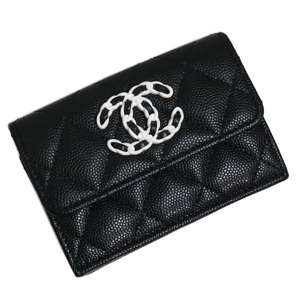 【スクエア型♡】CHANEL マトラッセ 財布 ウォレット 楽天市場】≪Brand new≫CHANEL Mini Small Wallet Black Silver