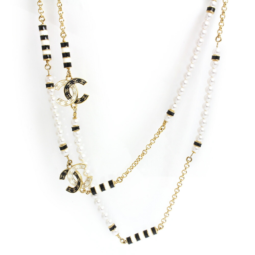 楽天市場】≪Brand New≫ CHANEL Long Necklace Silver ≪新品