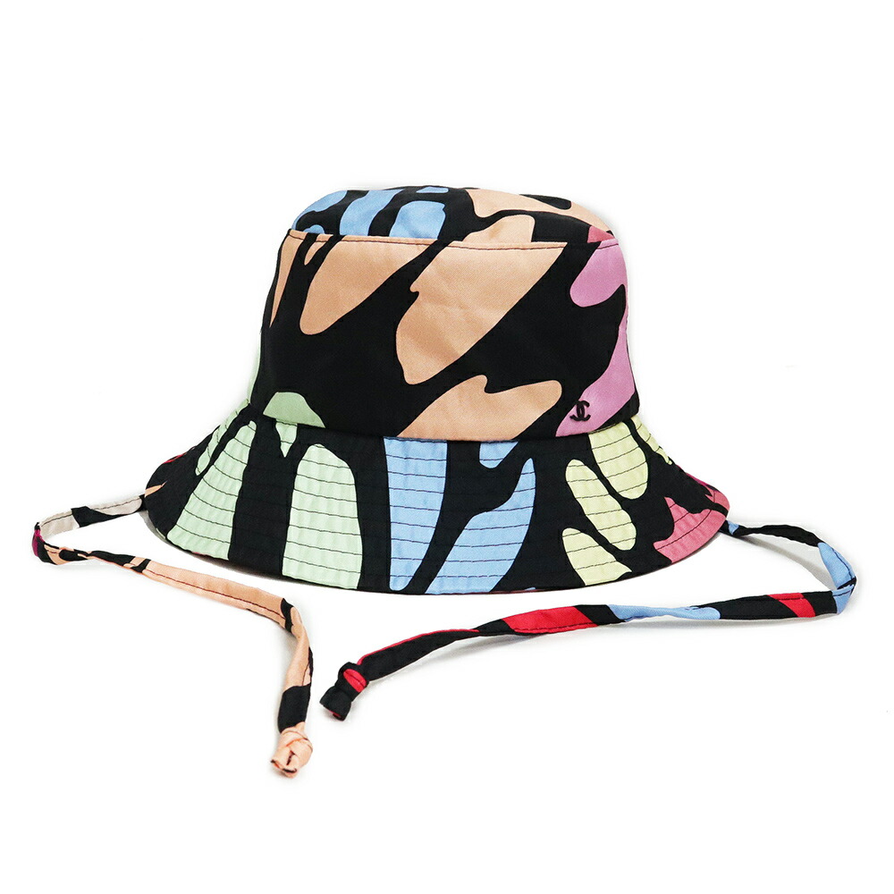 【美品希少】CHANEL 22AWバケットハット ブラック/ホワイト 美品希少】CHANEL 22AWバケットハット ブラック/ホワイト