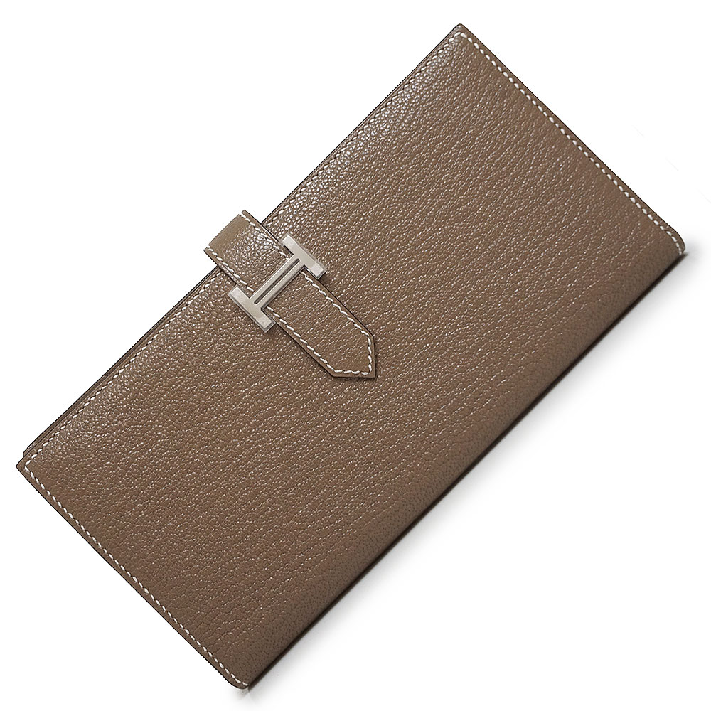 エルメス 財布 シルクイン ロング HERMES キャラメル 085241 エルメス HERMES アザップロングシルクイン W刻 キャラメル