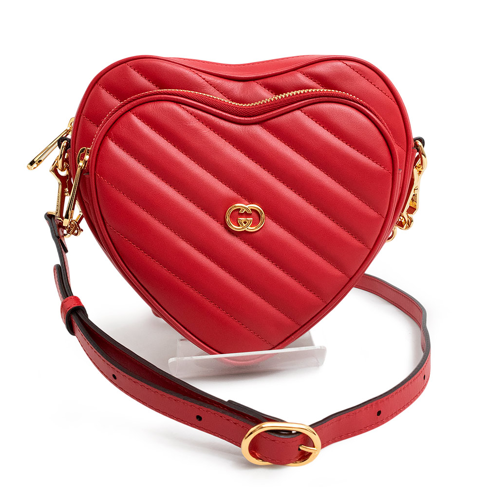 楽天市場】グッチ GUCCI インターロッキングG ハート ショルダー