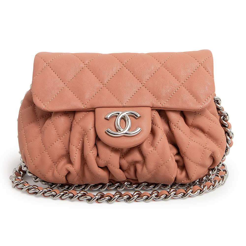 シャネルマトラッセ　パイル地　チェーンショルダー　ピンク 楽天市場】未使用 シャネル CHANEL マトラッセ シングルフラップ