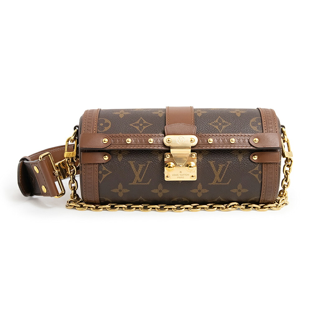 【未使用 展示品】ルイ ヴィトン LOUIS VUITTON パピヨントランク 2Way チェーン ショルダー ハンドバッグ 斜め掛け モノグラム レザー ブラウン 茶 ゴールド金具 M57835