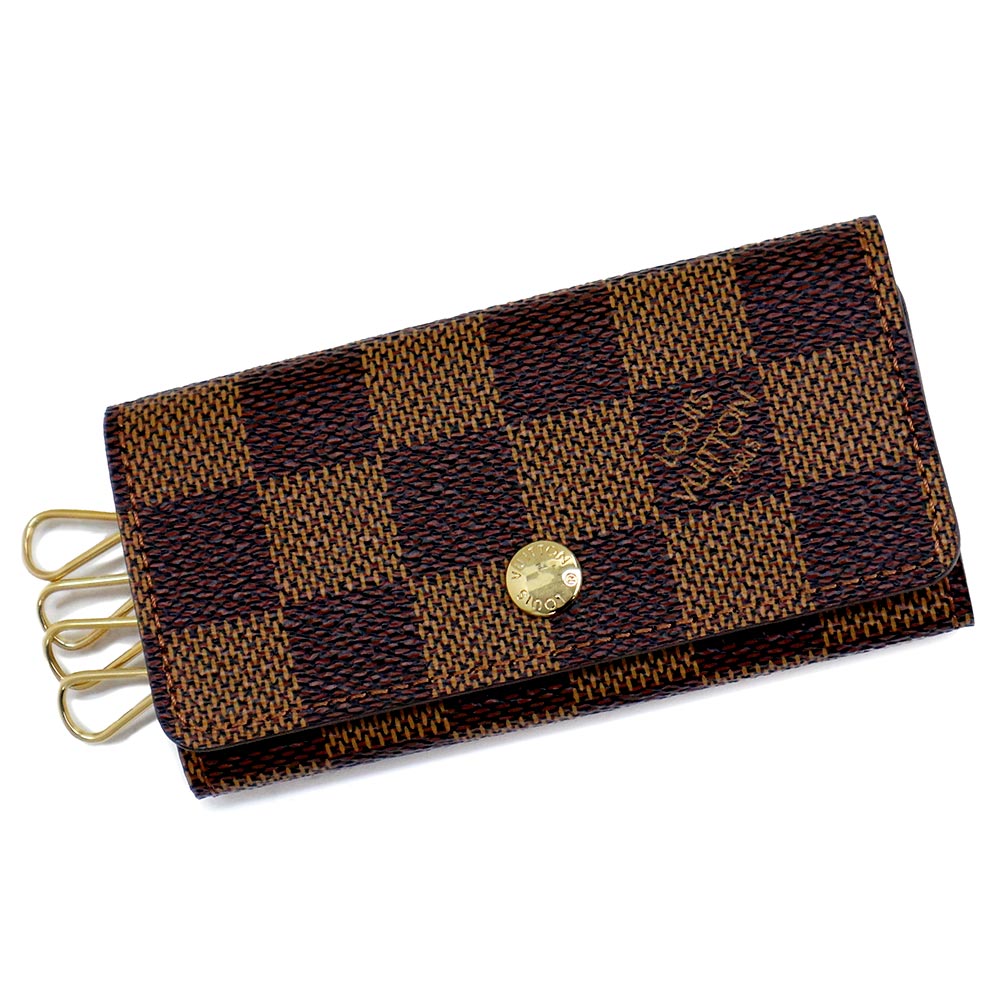 ✨️希少品！✨️　ルイヴィトン　ラベルコレクション　ミュルティクレ4 ダミエ LOUIS VUITTON ルイ・ヴィトン ダミエ ミュルティクレ4 ラベル