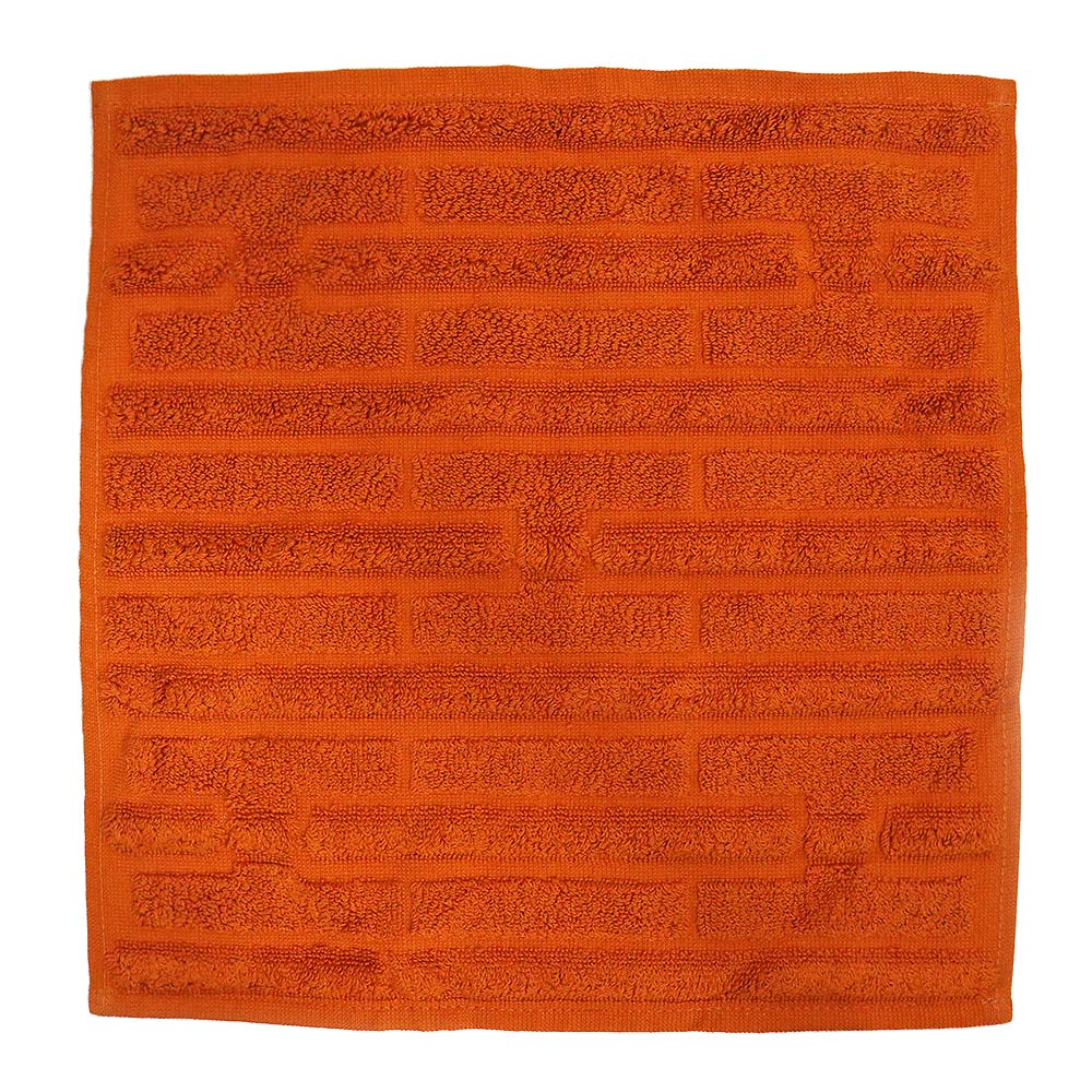 【新品・未当て嵌める品】エルメス HERMES カレ 西洋手ぬぐい 32 迷宮 汗手拭い 綿織物100％ オレンジ色 箱付