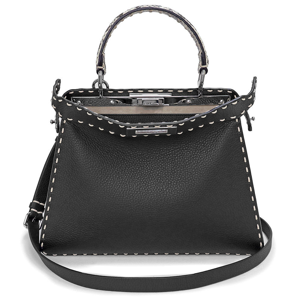 FENDI 美品 ピーカブー ミディアム 2WAY ディフェンダー付き FENDI （未使用 展示品）フェンディ ピーカブー アイシーユー