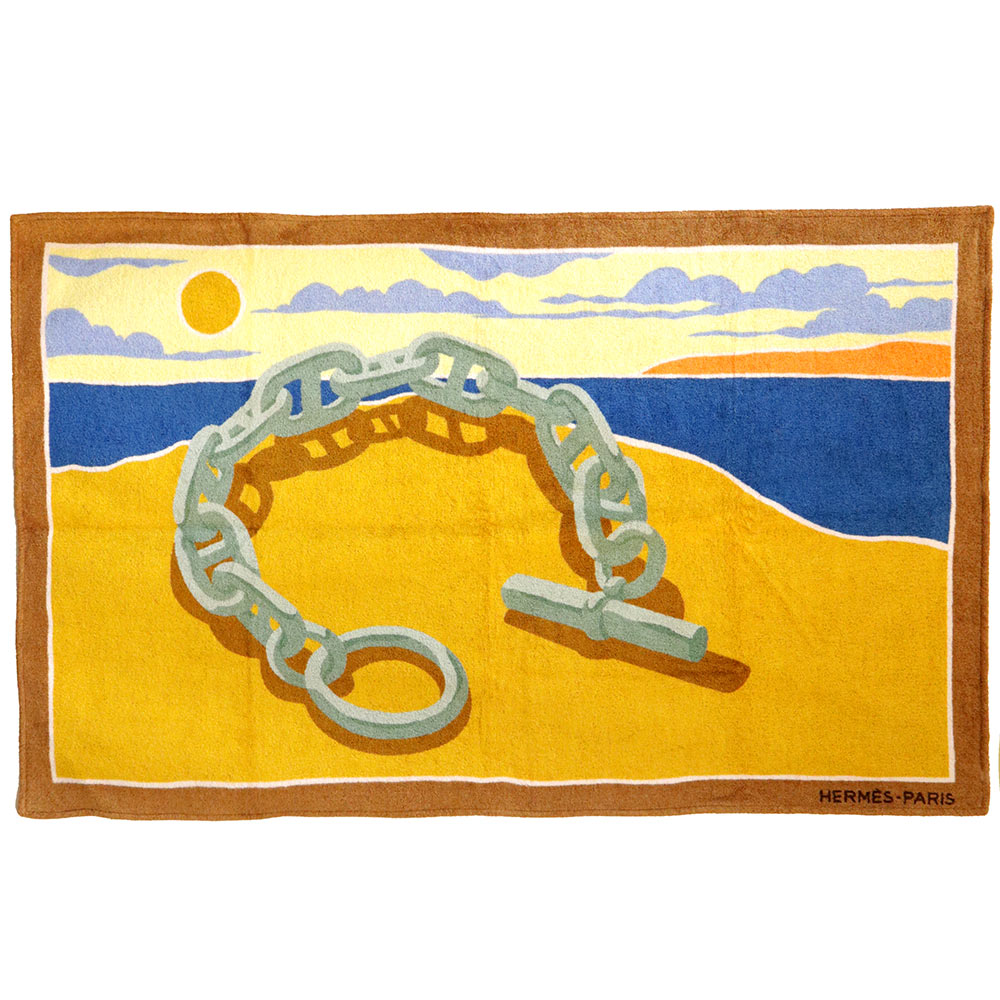 エルメス　レオパードビーチタオル 楽天市場】【未使用品】HERMES エルメス ビーチタオル LES