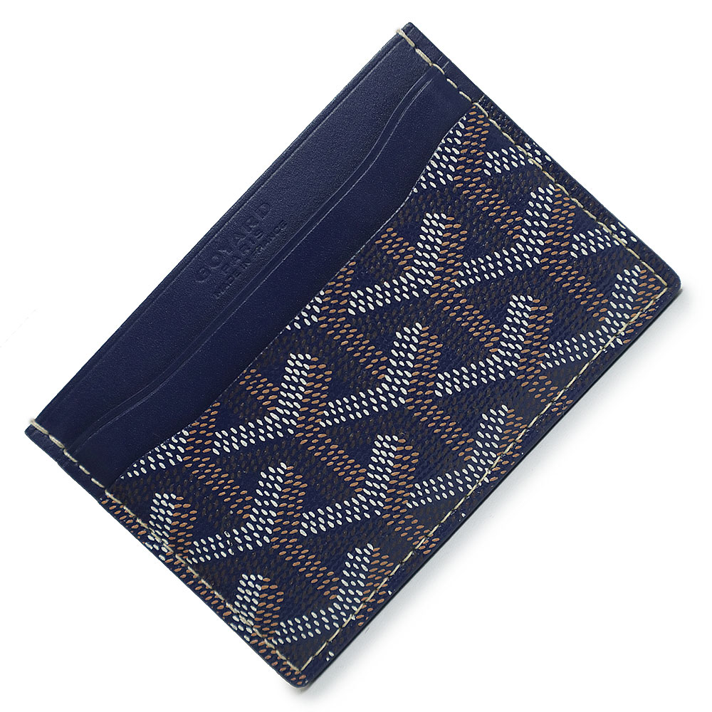 GOYARD ゴヤール 名刺ケース　ヘリボーン　ネイビー x ブルー 楽天市場】【財布】GOYARD ゴヤール サンピーエル カードケース