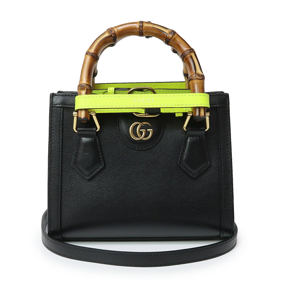 楽天市場】GUCCI グッチ バンブーハンドル 黒 ブラック ダイアナ