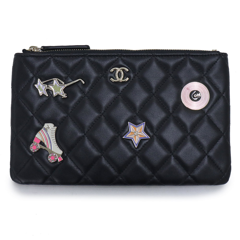 楽天市場】CHANEL シャネル ポーチ MATELASSE マトラッセ AP4020