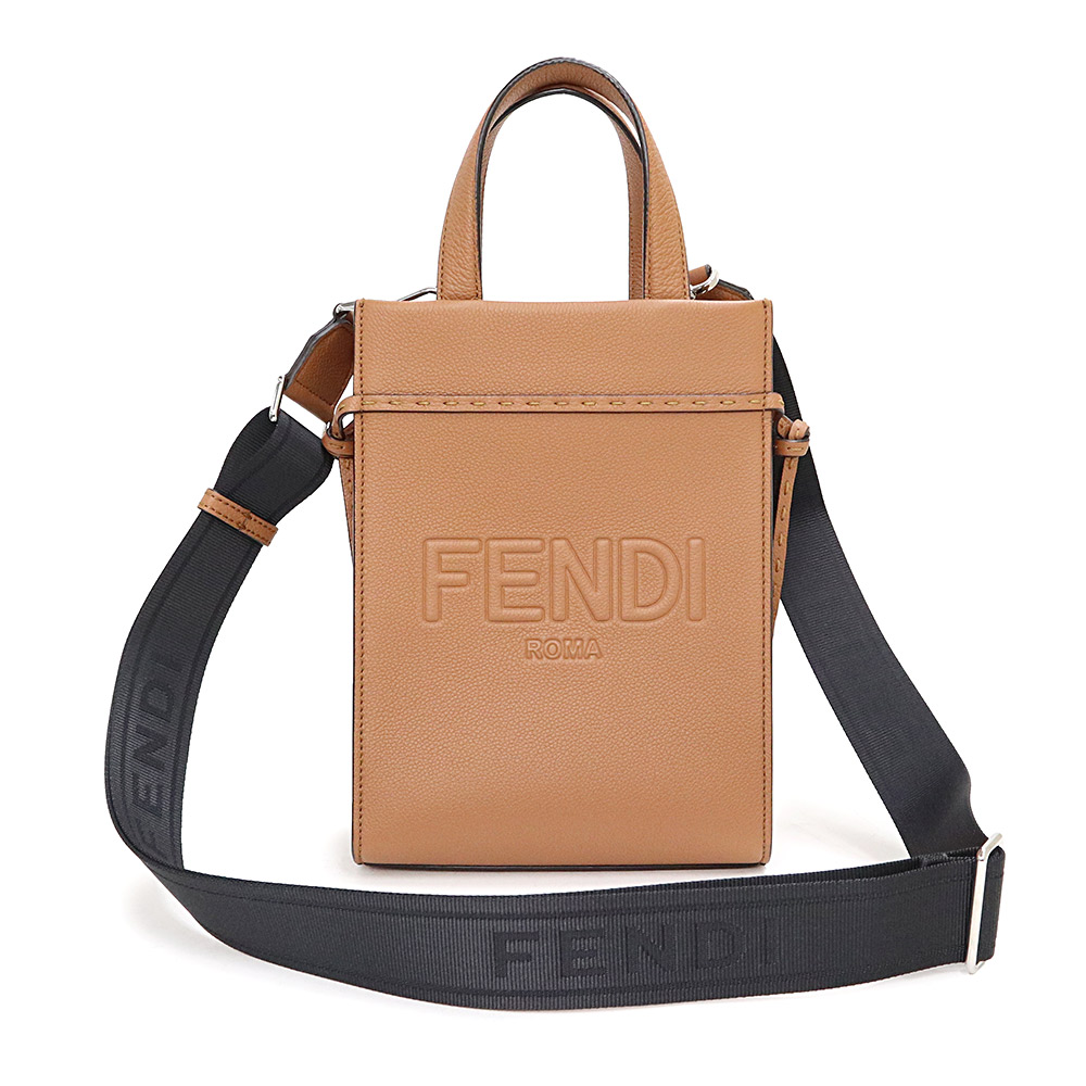 極美品 ＊ FENDI プチトゥジュール レザー スタッズ 2way バッグ FENDI】【PETITE 2JOURS】フェンディ『プチトゥージュール』8BH253