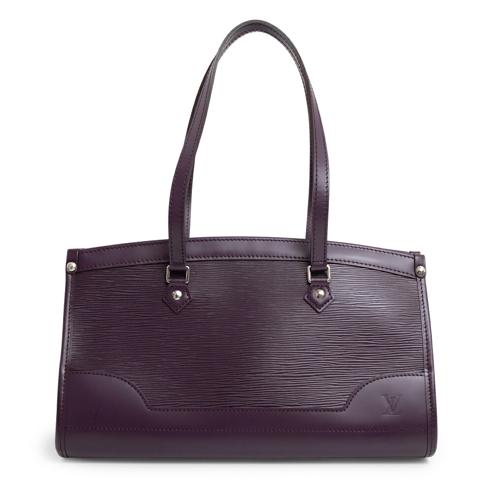 【中古】ルイ ヴィトン LOUIS VUITTON マドレーヌ PM トート ショルダーバッグ エピレザー カシス パープル 紫 シルバー金具 M5933K