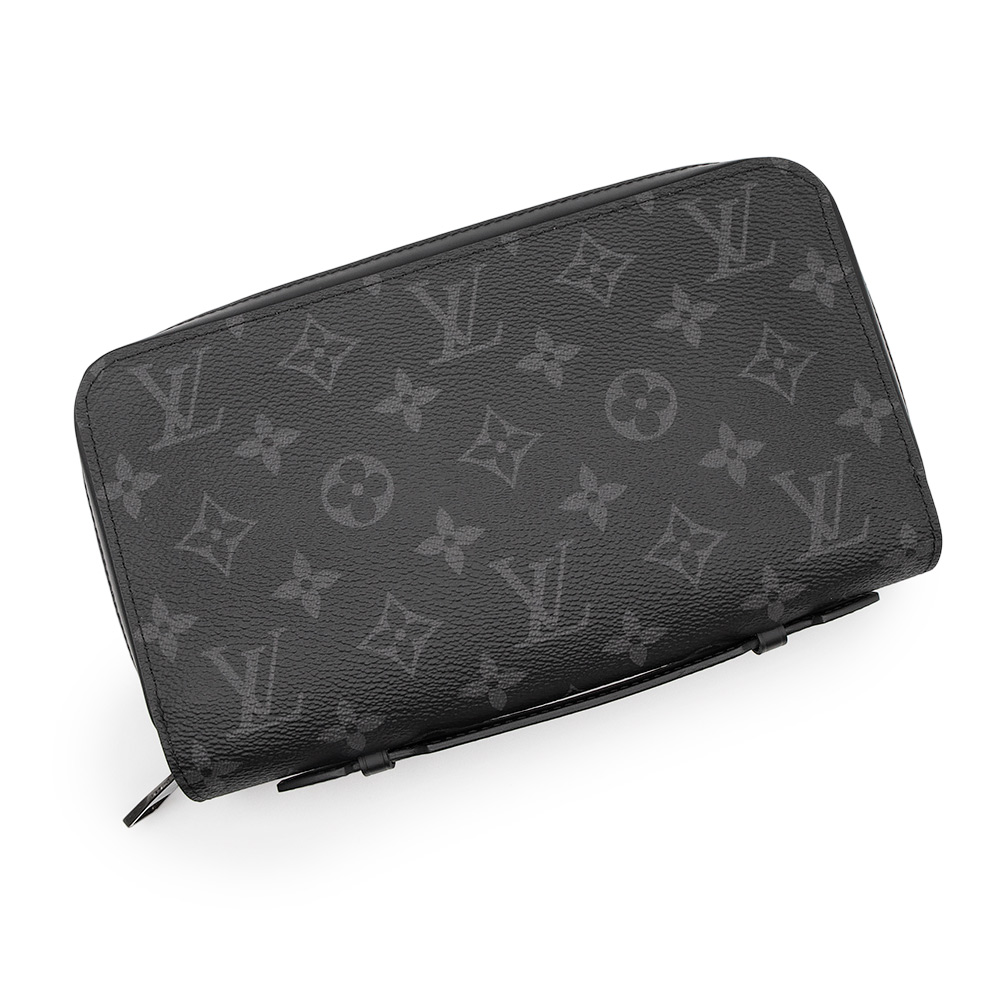 【未使用保管品】ルイ ヴィトン LOUIS VUITTON ジッピー XL トラベルケース ラウンドファスナー 長財布 モノグラムエクリプス ブラック 黒 シルバー金具 M61698